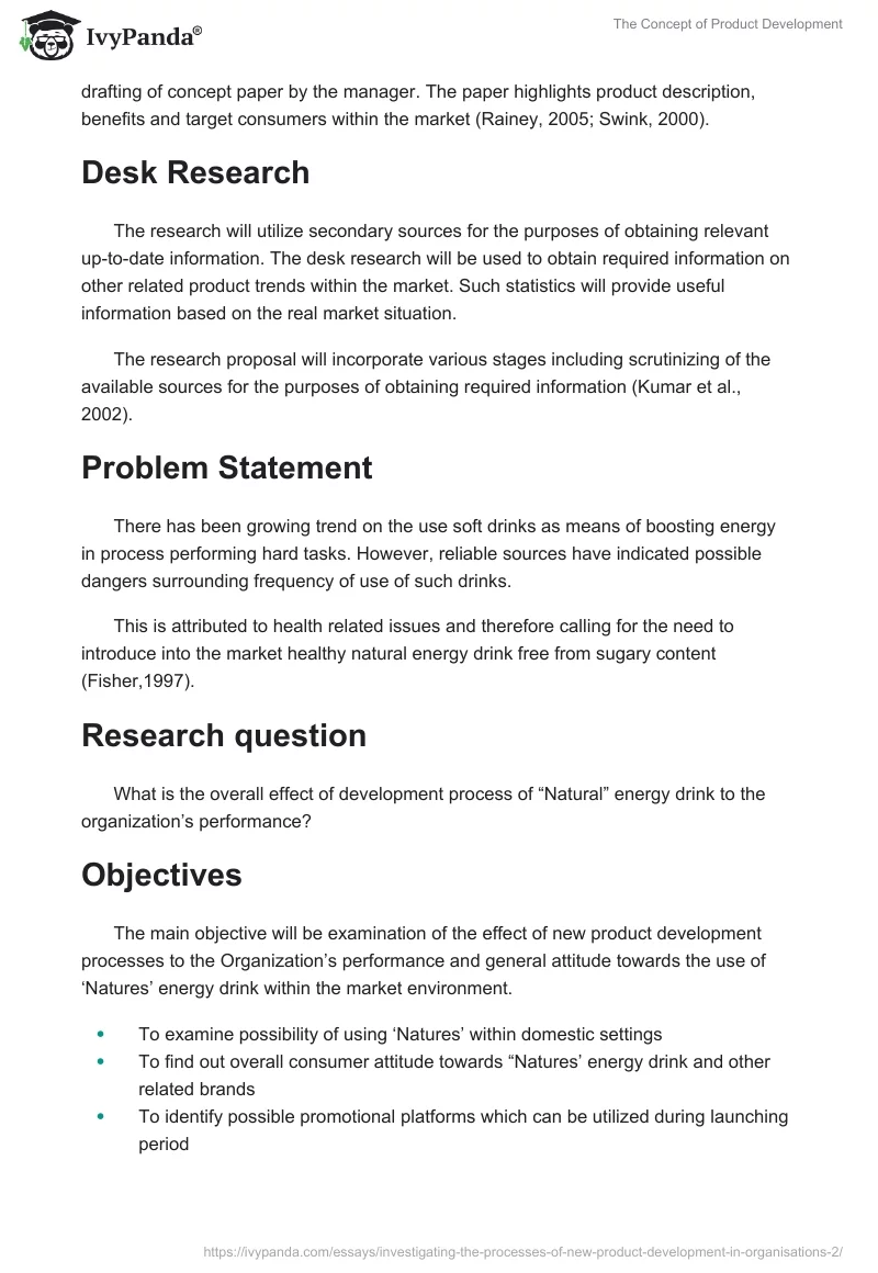 The Concept of Product Development. Page 2