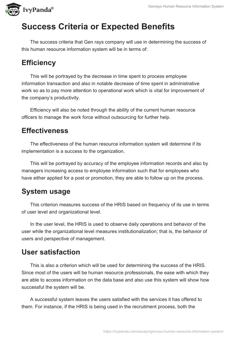 Genrays Human Resource Information System. Page 4