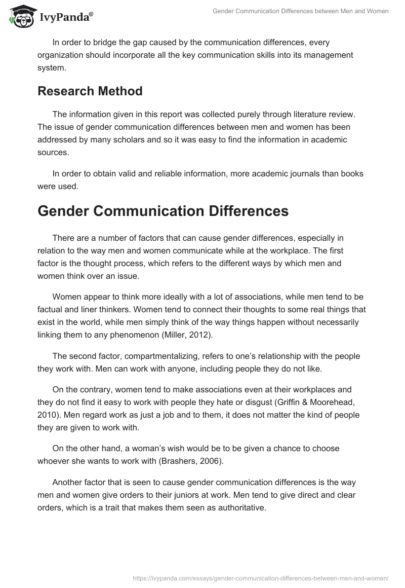Gender Communication Differences Between Men and Women. Page 3