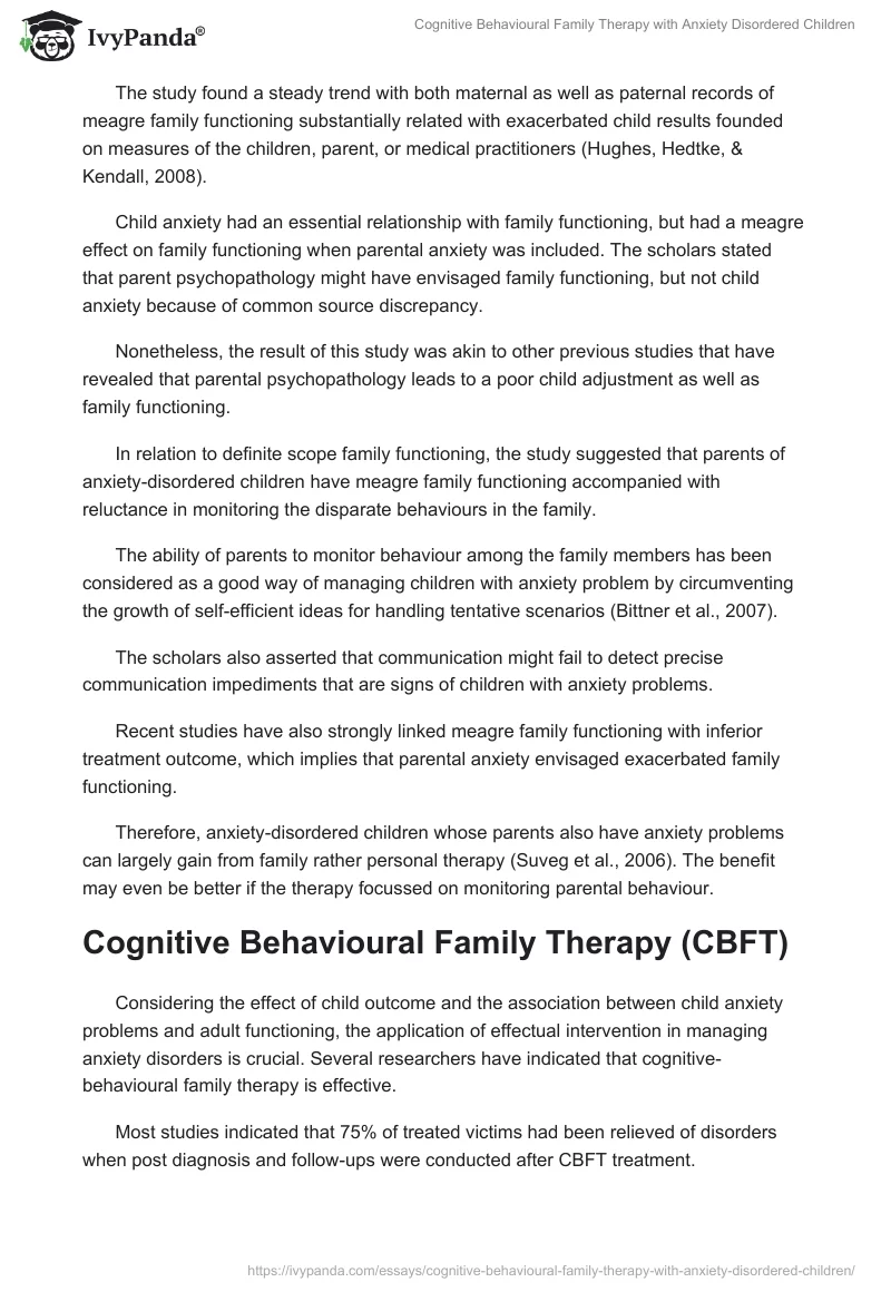 Cognitive Behavioural Family Therapy With Anxiety Disordered Children. Page 4