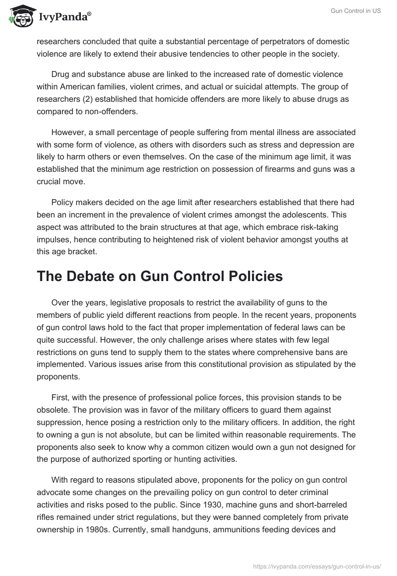 Gun Control in US. Page 3