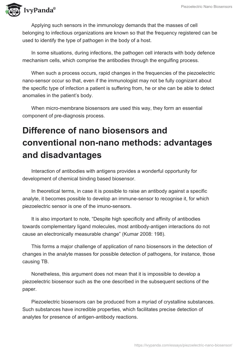 Piezoelectric Nano Biosensors. Page 5