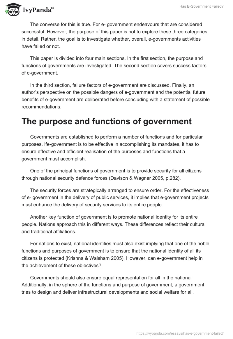 Has E-Government Failed?. Page 2