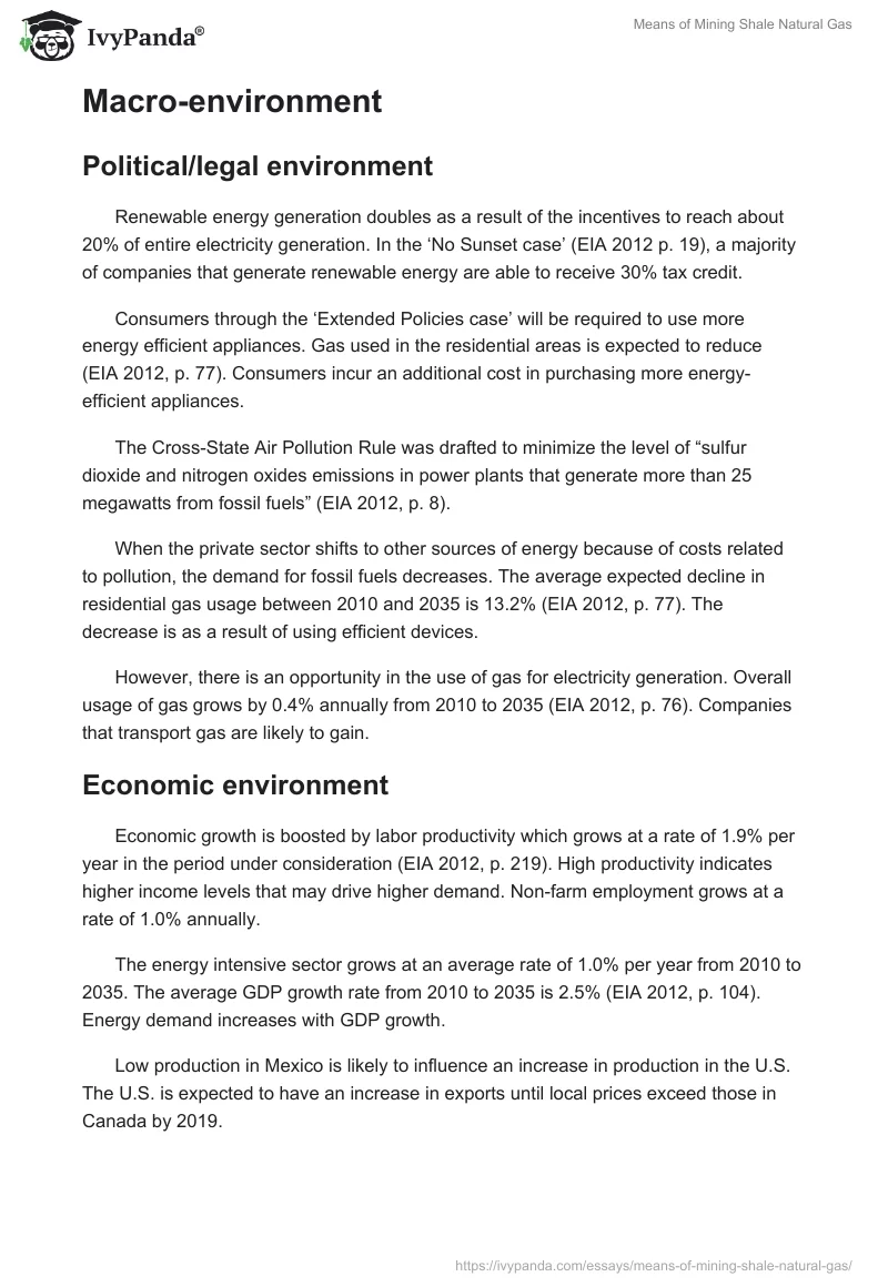 Means of Mining Shale Natural Gas. Page 4