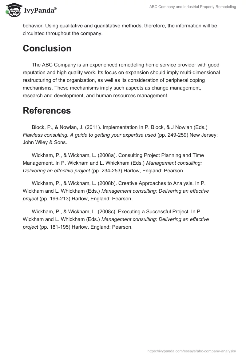 ABC Company and Industrial Property Remodeling. Page 4