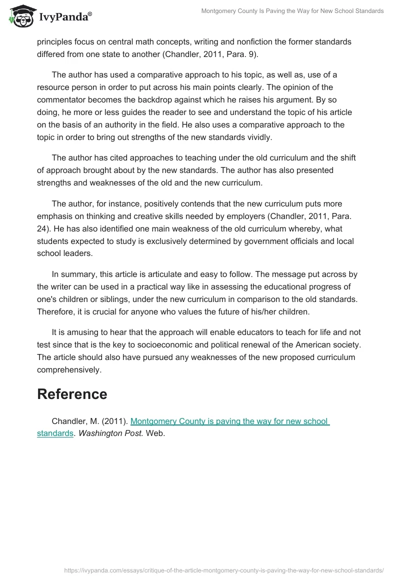 Montgomery County Is Paving the Way for New School Standards. Page 2