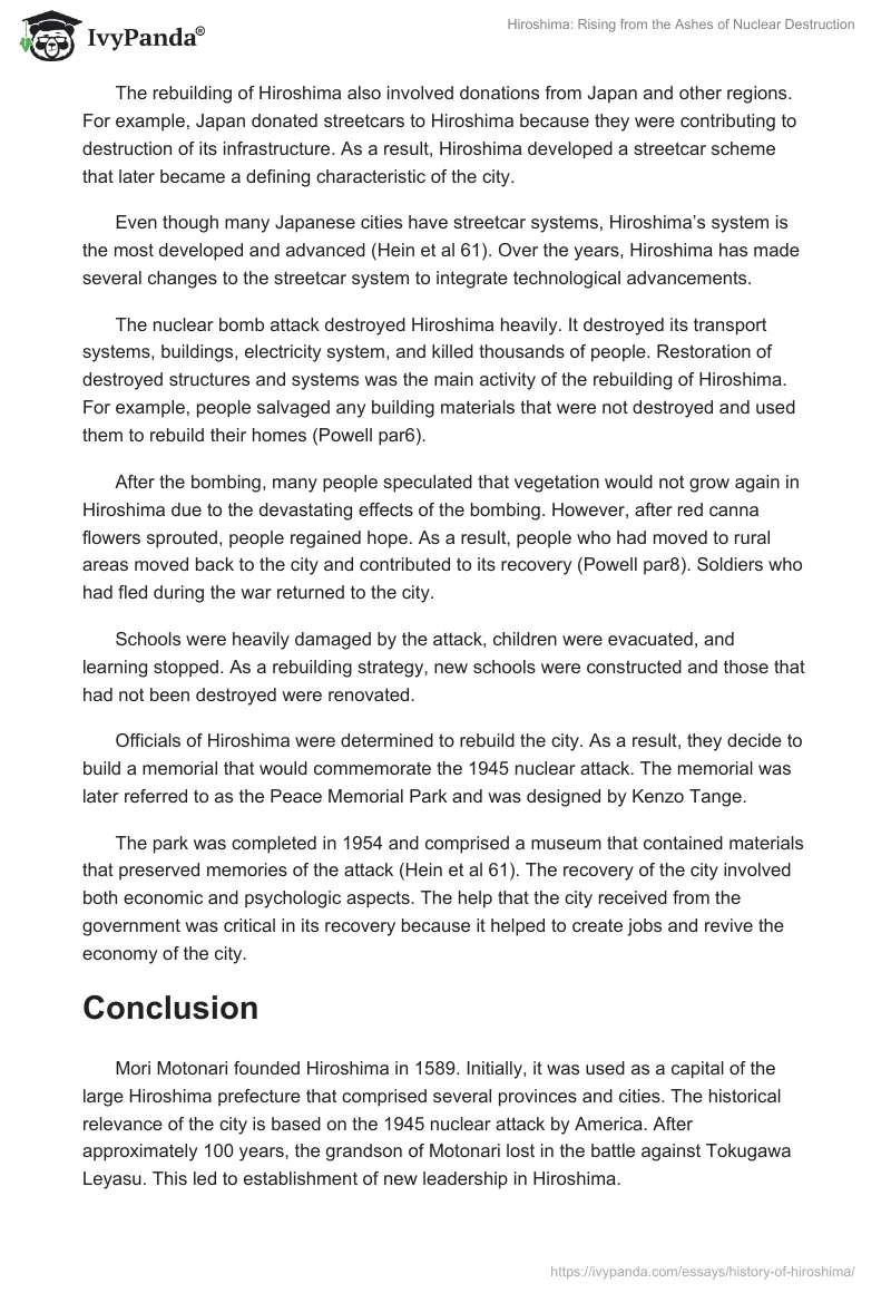 Hiroshima: Rising from the Ashes of Nuclear Destruction. Page 4