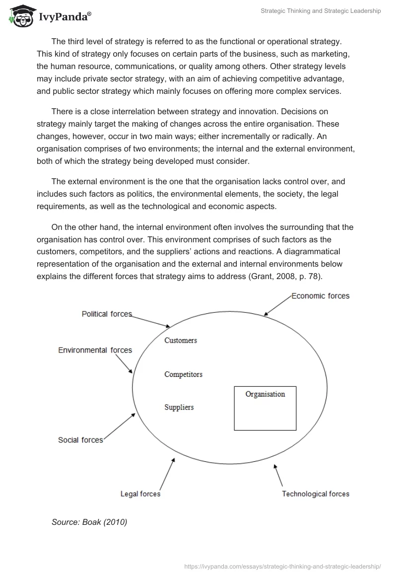 Strategic Thinking and Strategic Leadership. Page 3