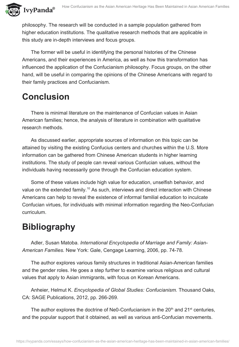 How Confucianism as the Asian American Heritage Has Been Maintained in Asian American Families. Page 5