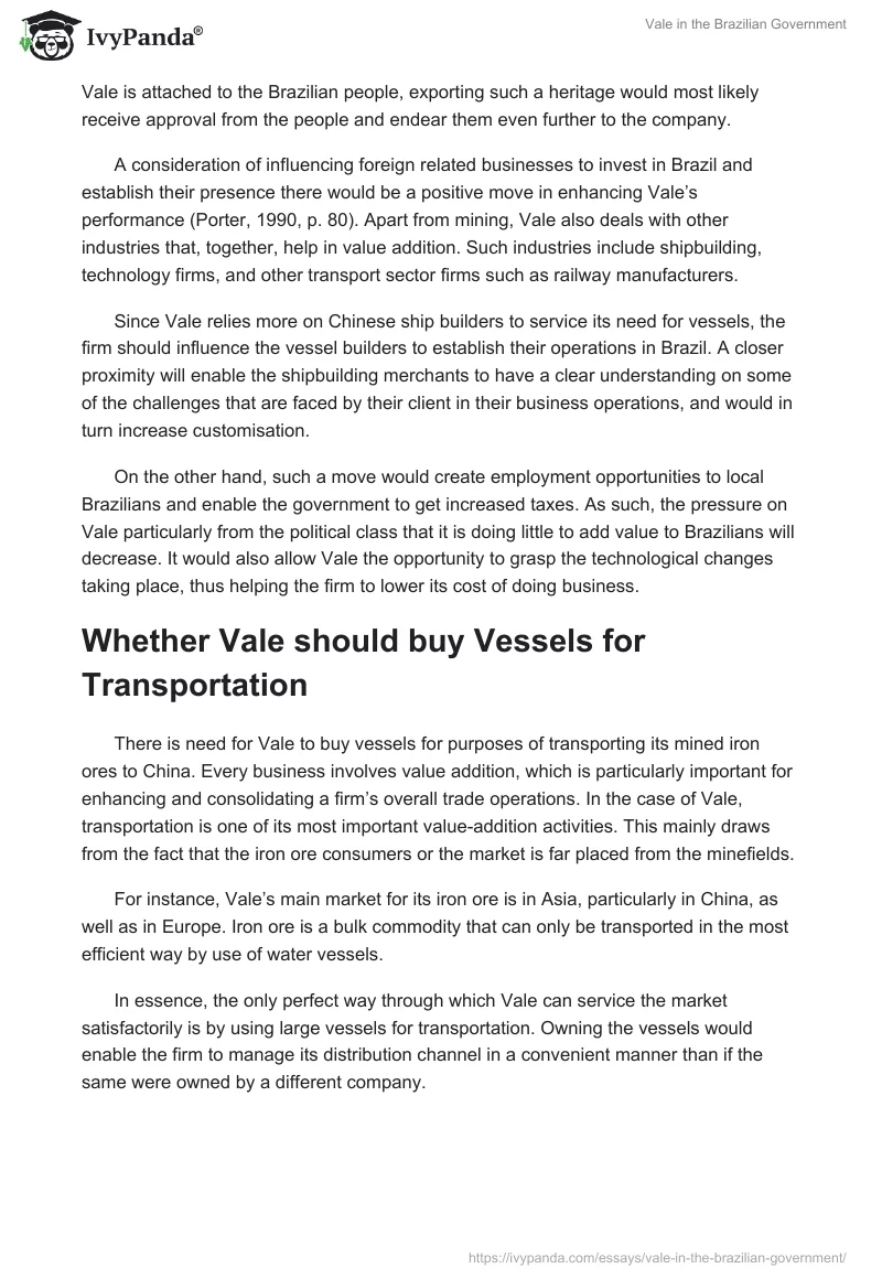 Vale in the Brazilian Government. Page 4