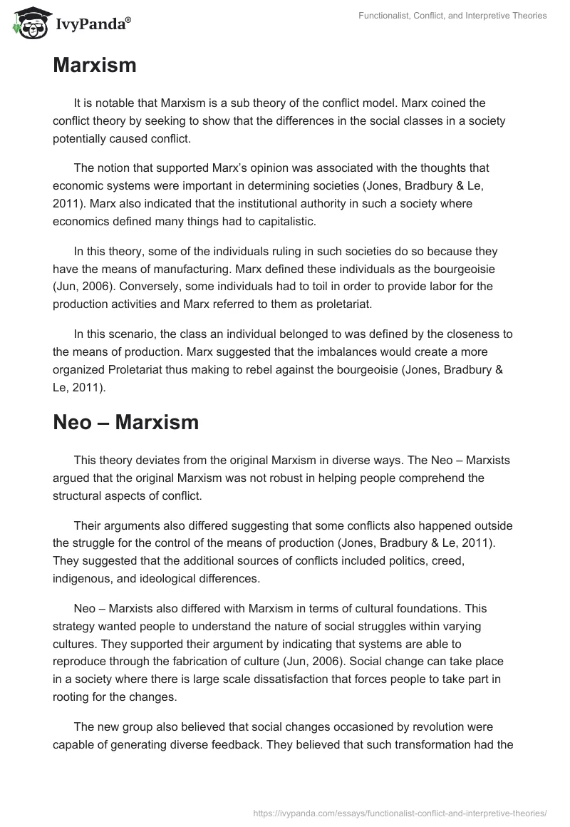 Functionalist, Conflict, and Interpretive Theories. Page 4