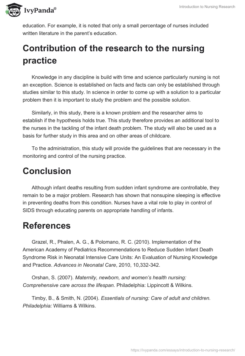 Introduction to Nursing Research. Page 3