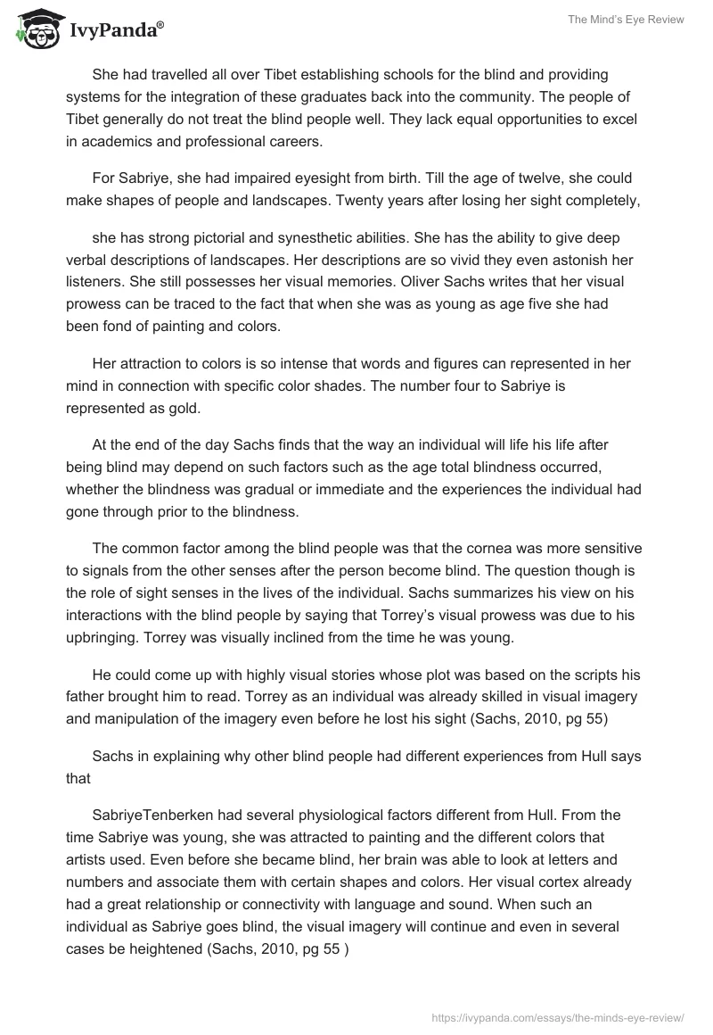 The Mind’s Eye Review. Page 3