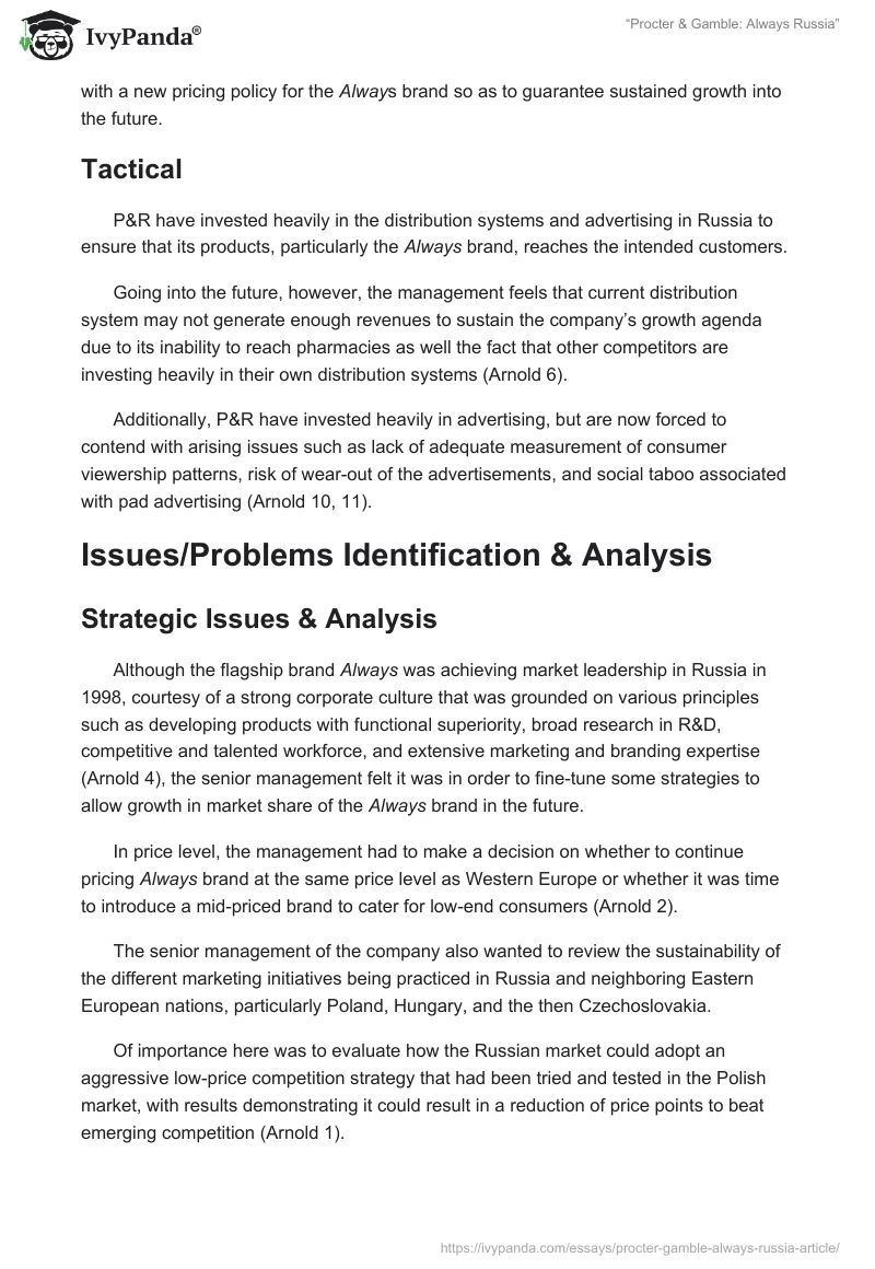 “Procter & Gamble: Always Russia”. Page 2