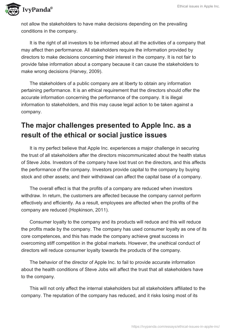 Ethical Issues in Apple Inc.. Page 4