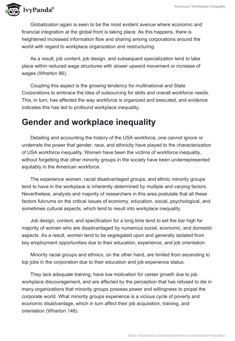 America’s Workplace Inequality. Page 5
