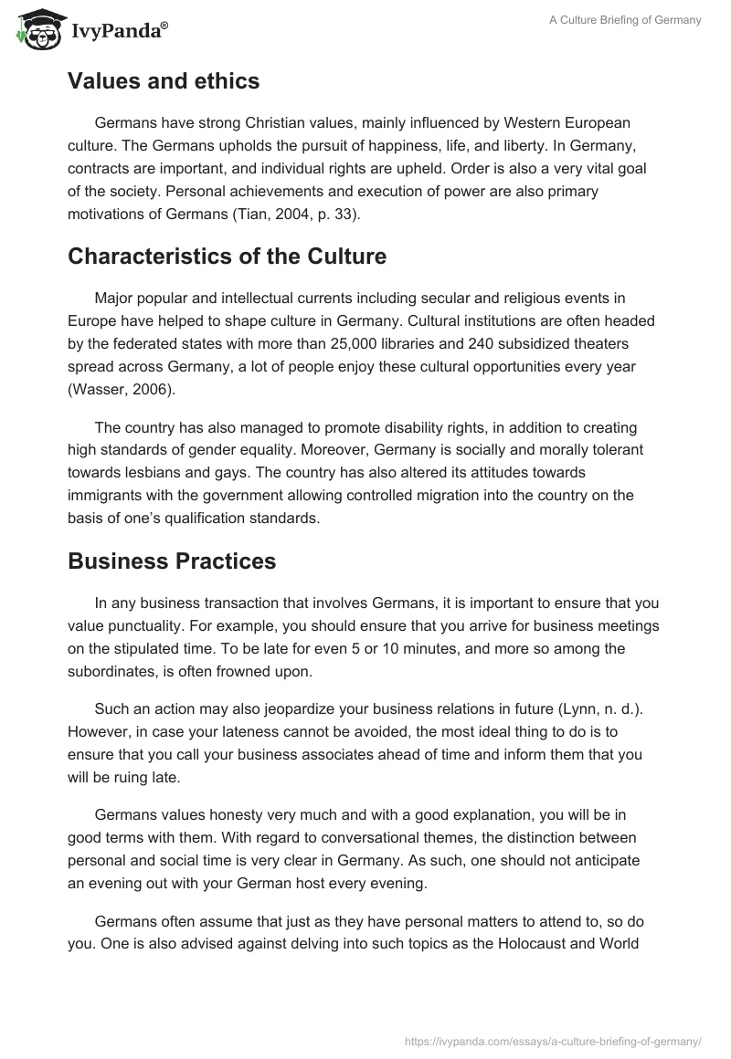 A Culture Briefing of Germany. Page 4