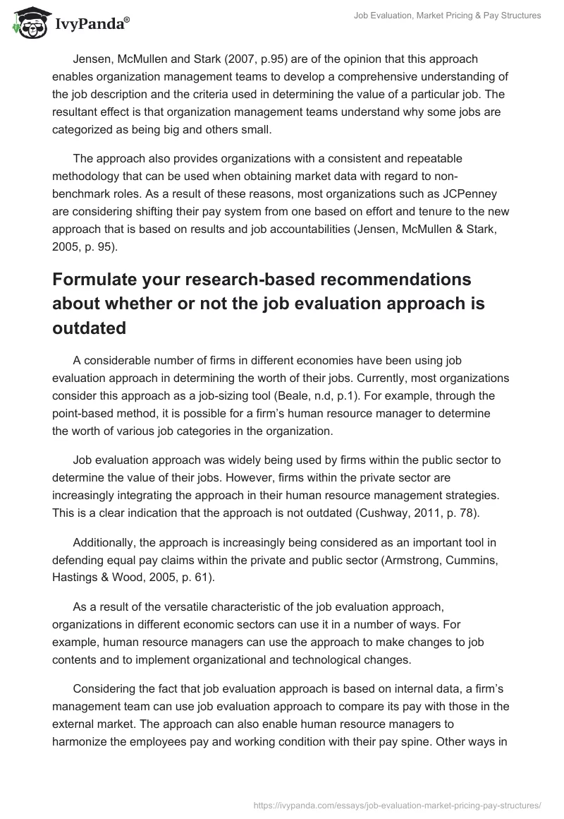 Job Evaluation, Market Pricing & Pay Structures. Page 3