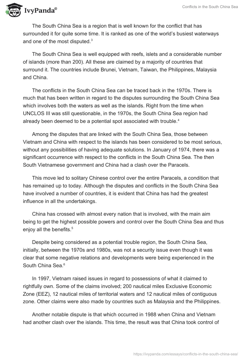 Conflicts in the South China Sea. Page 2