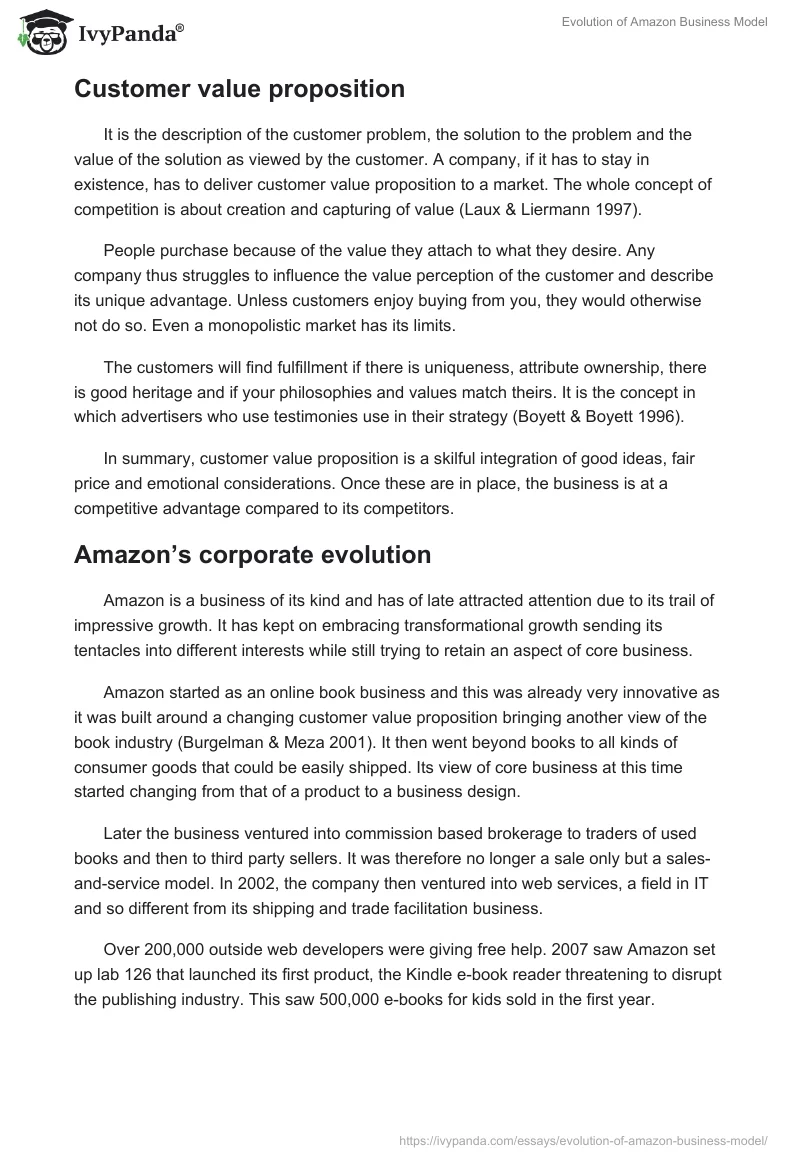 Evolution of Amazon Business Model. Page 3