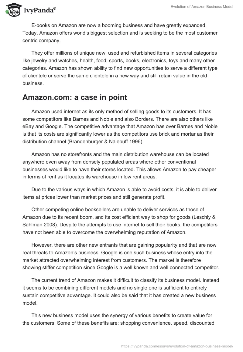 Evolution of Amazon Business Model. Page 4