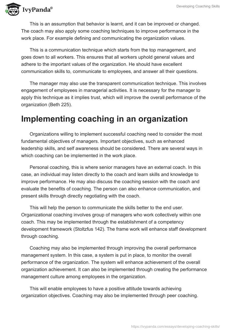 Developing Coaching Skills. Page 4