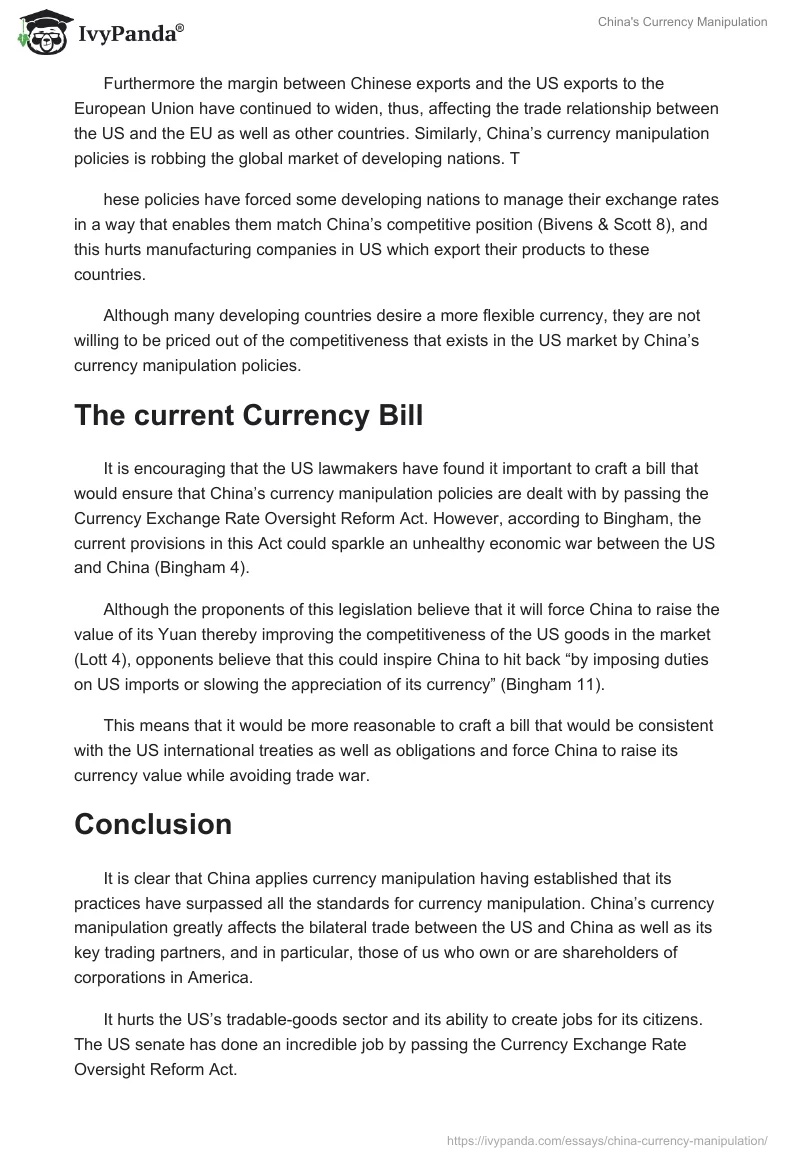 China's Currency Manipulation. Page 4