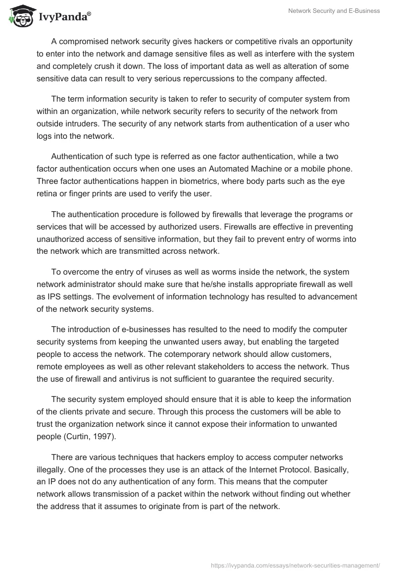 Network Security and E-Business. Page 2