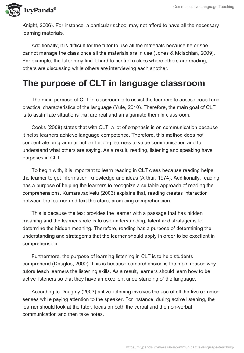 Communicative Language Teaching. Page 5