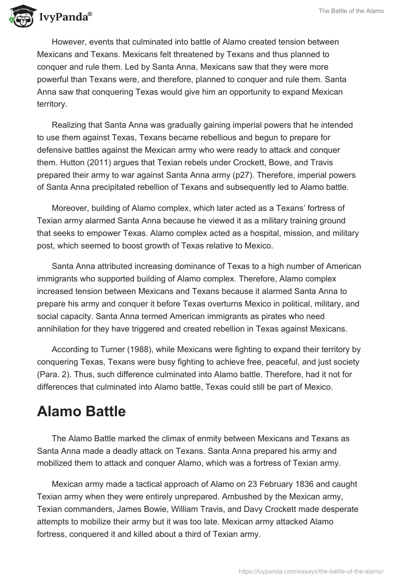 The Battle of the Alamo. Page 2