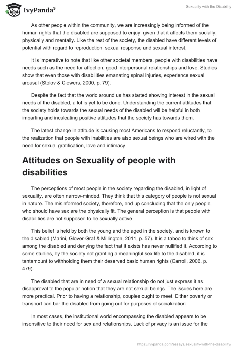 Sexuality with the Disability. Page 2