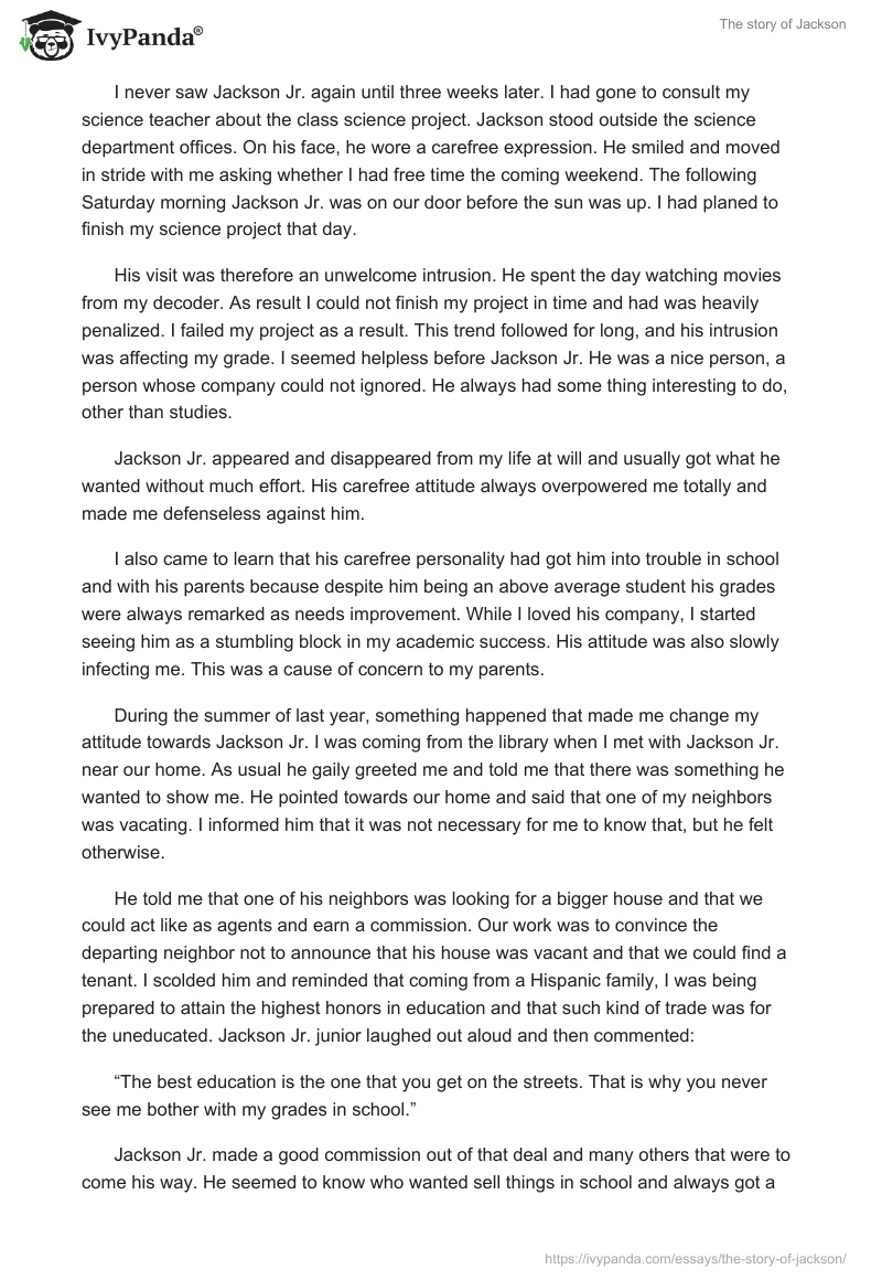 The story of Jackson. Page 2