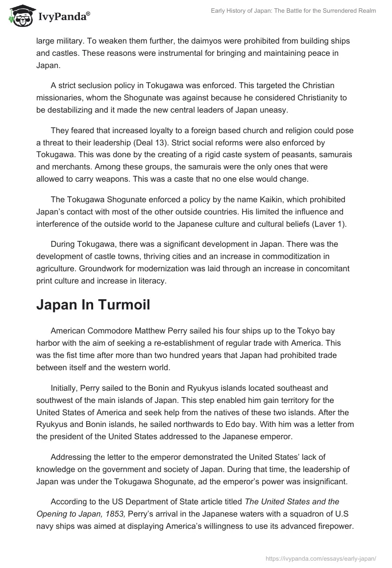 Early History of Japan: The Battle for the Surrendered Realm. Page 3