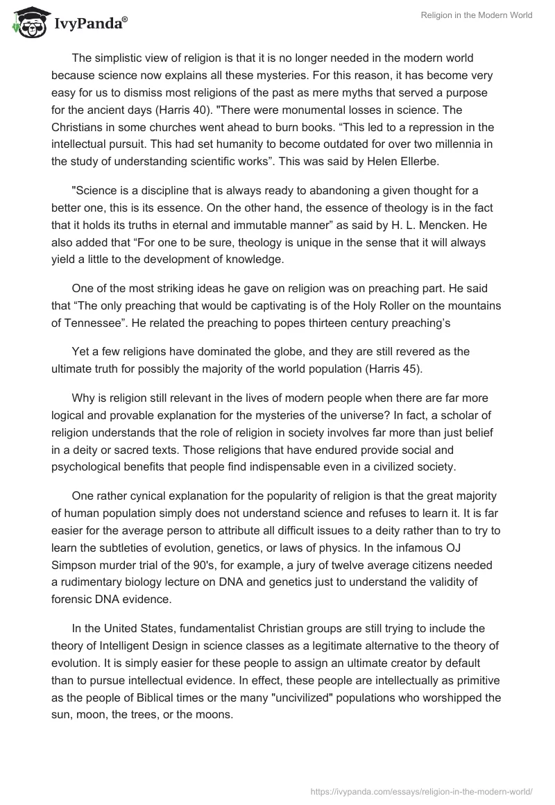 Religion in the Modern World. Page 2