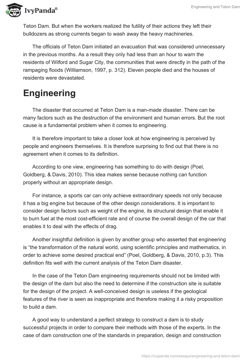 Engineering and Teton Dam. Page 4