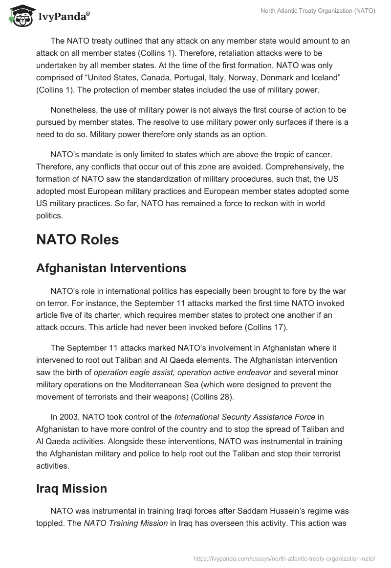 North Atlantic Treaty Organization (NATO). Page 2