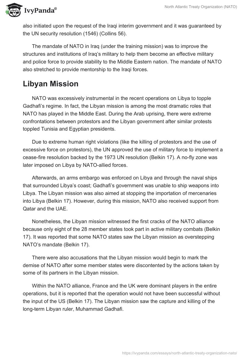 North Atlantic Treaty Organization (NATO). Page 3