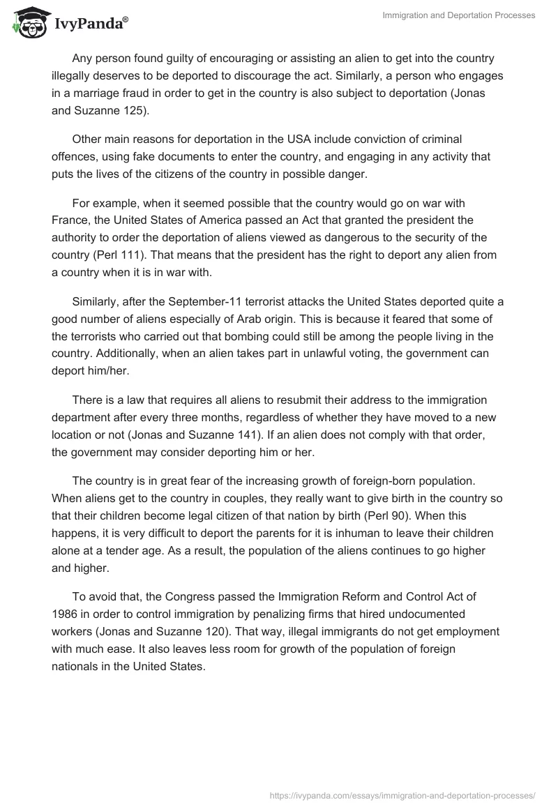 Immigration and Deportation Processes. Page 4