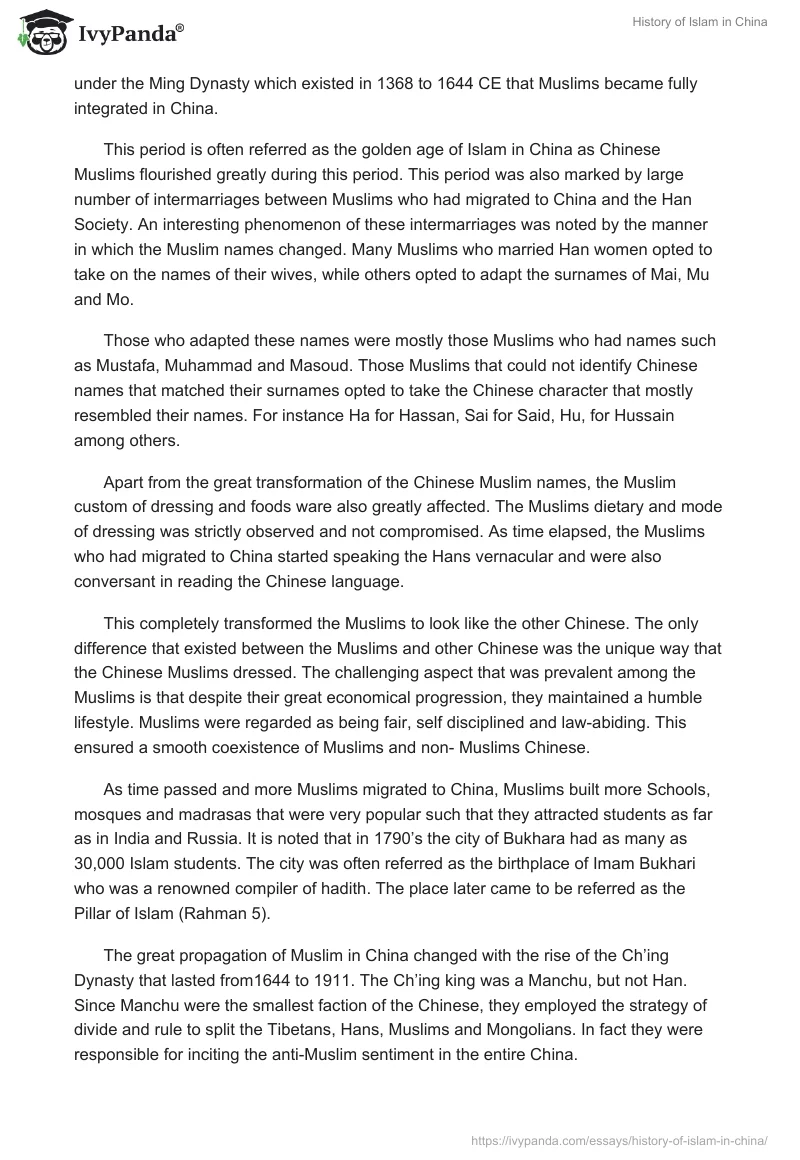 History of Islam in China. Page 2