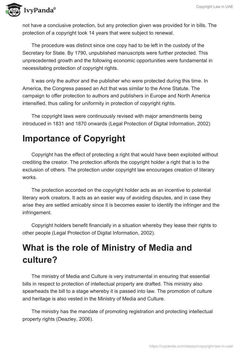 Copyright Law in UAE. Page 2