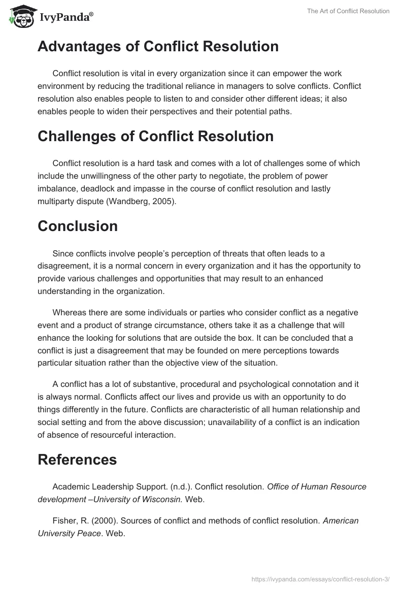 The Art of Conflict Resolution. Page 5