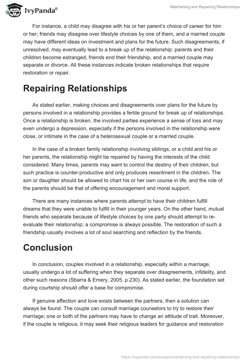 Maintaining and Repairing Relationships. Page 4