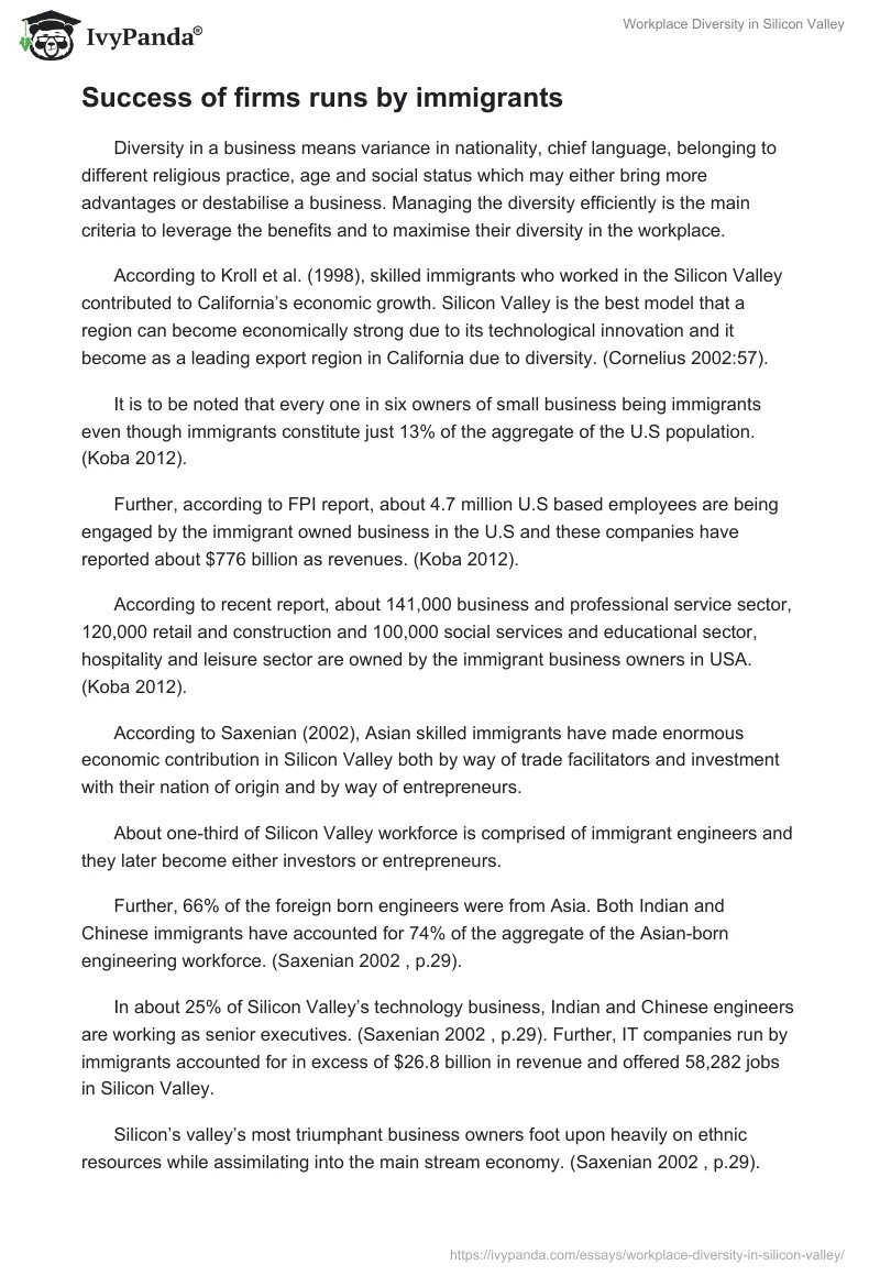 Workplace Diversity in Silicon Valley. Page 5