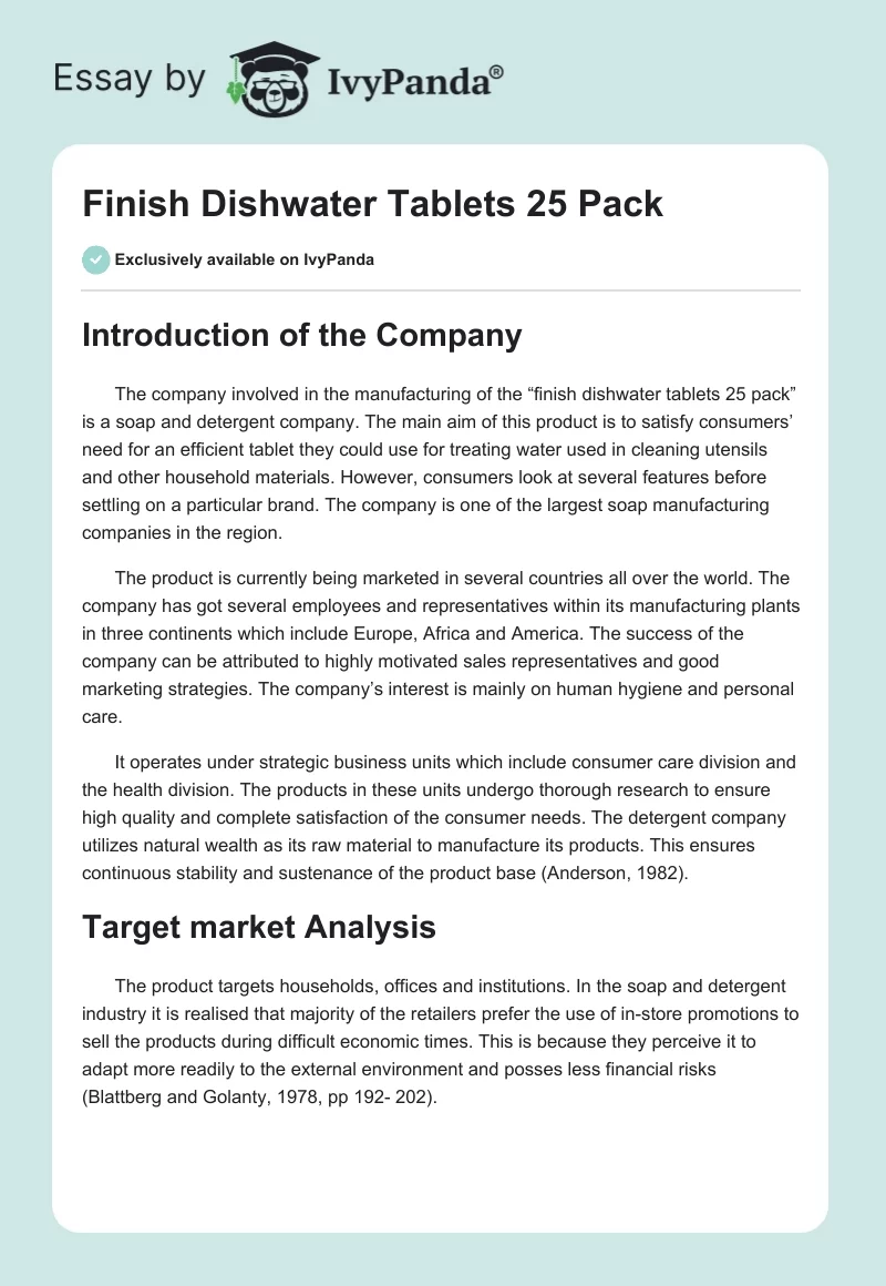 Finish Dishwater Tablets 25 Pack. Page 1