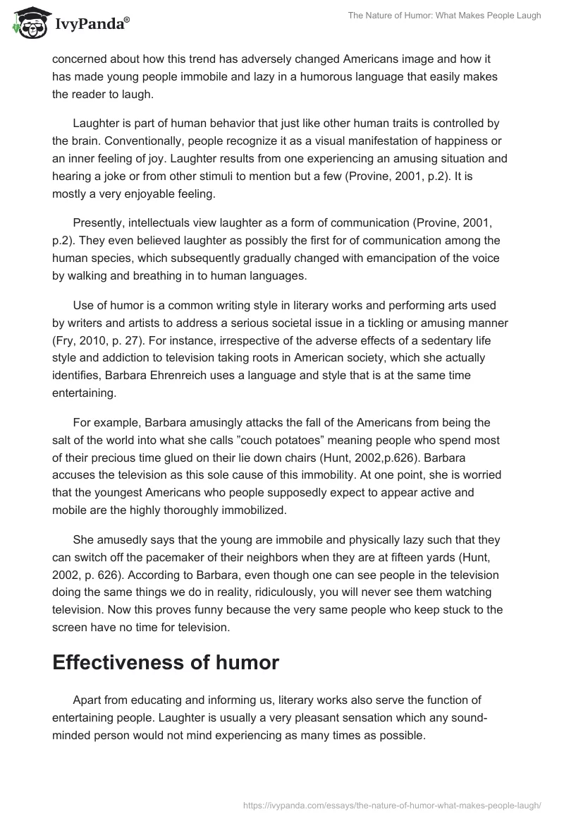 The Nature of Humor: What Makes People Laugh. Page 2
