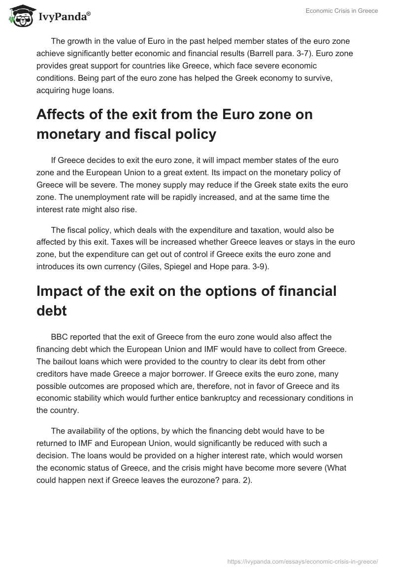 Economic Crisis in Greece. Page 2