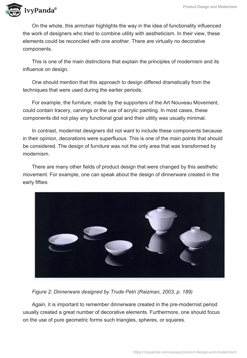 Product Design and Modernism. Page 3