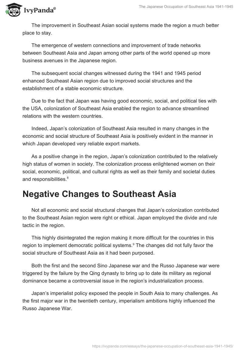 The Japanese Occupation of Southeast Asia 1941-1945. Page 4
