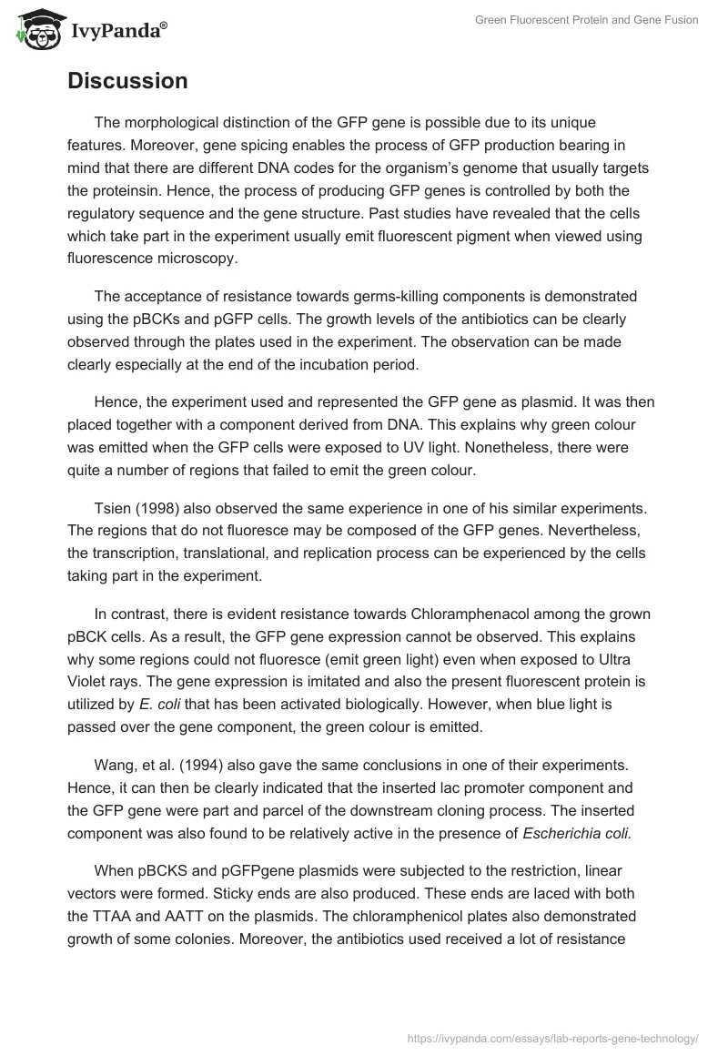 Green Fluorescent Protein and Gene Fusion. Page 2