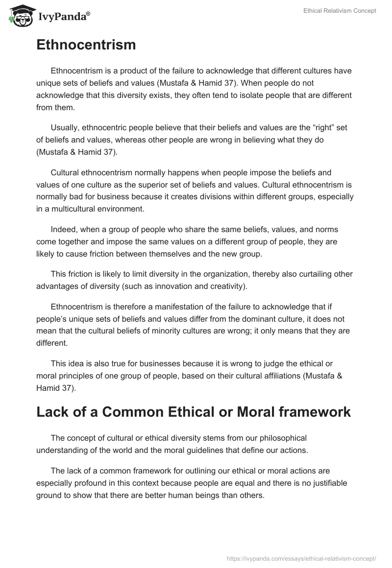 Ethical Relativism Concept. Page 2
